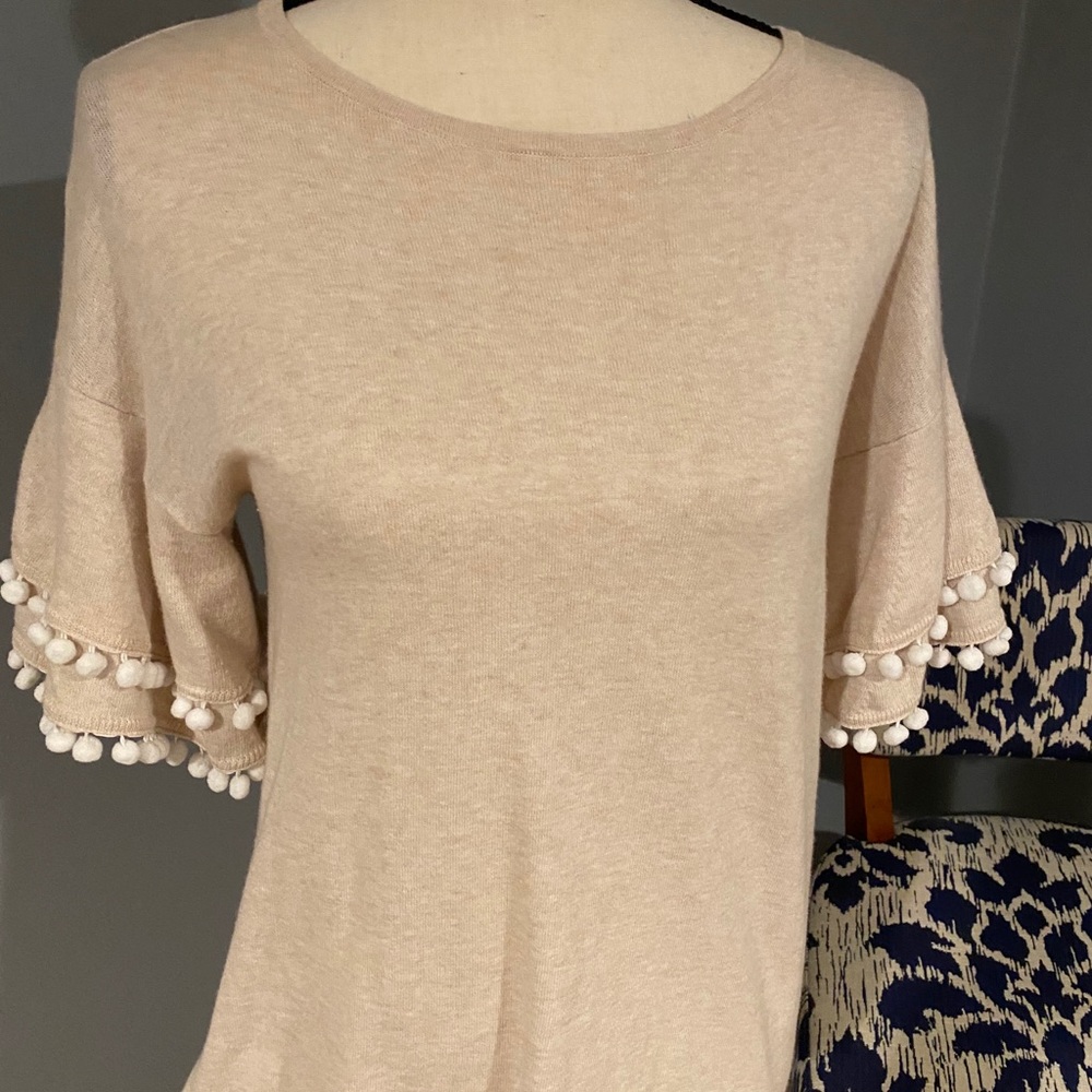 Two Bees Cashmere short sleeve sweater